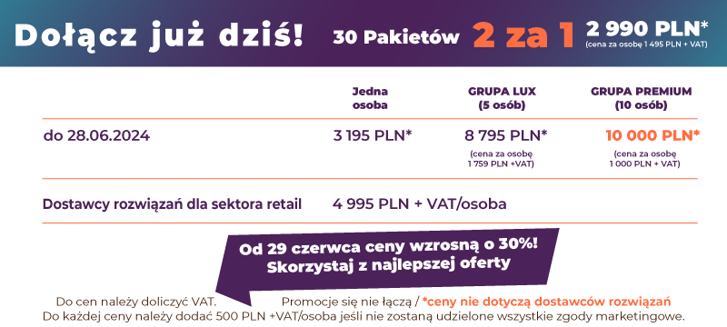 Cennik Forum Retail Challenge Poland 2024